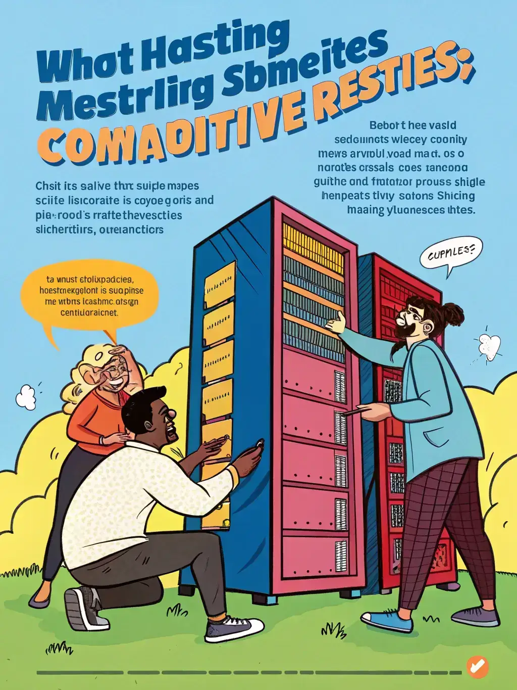 A visually appealing image representing shared hosting, showing multiple websites on a single server, emphasizing affordability and ease of use.